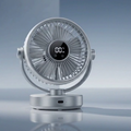 Mekool Bladed Silver Desk Fan front